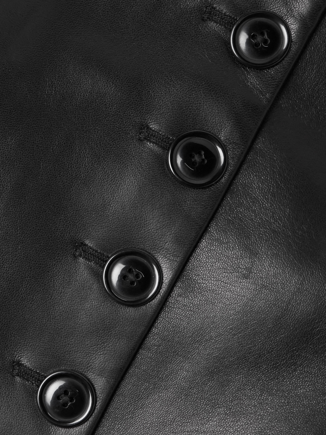 Salon 1884 Morelli Bar Leather Jacket In Black