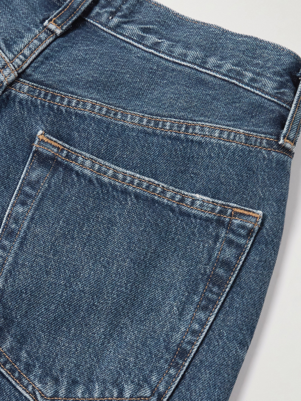 Agolde V-waist Baggy Mid-rise Straight-leg Jeans In Blue