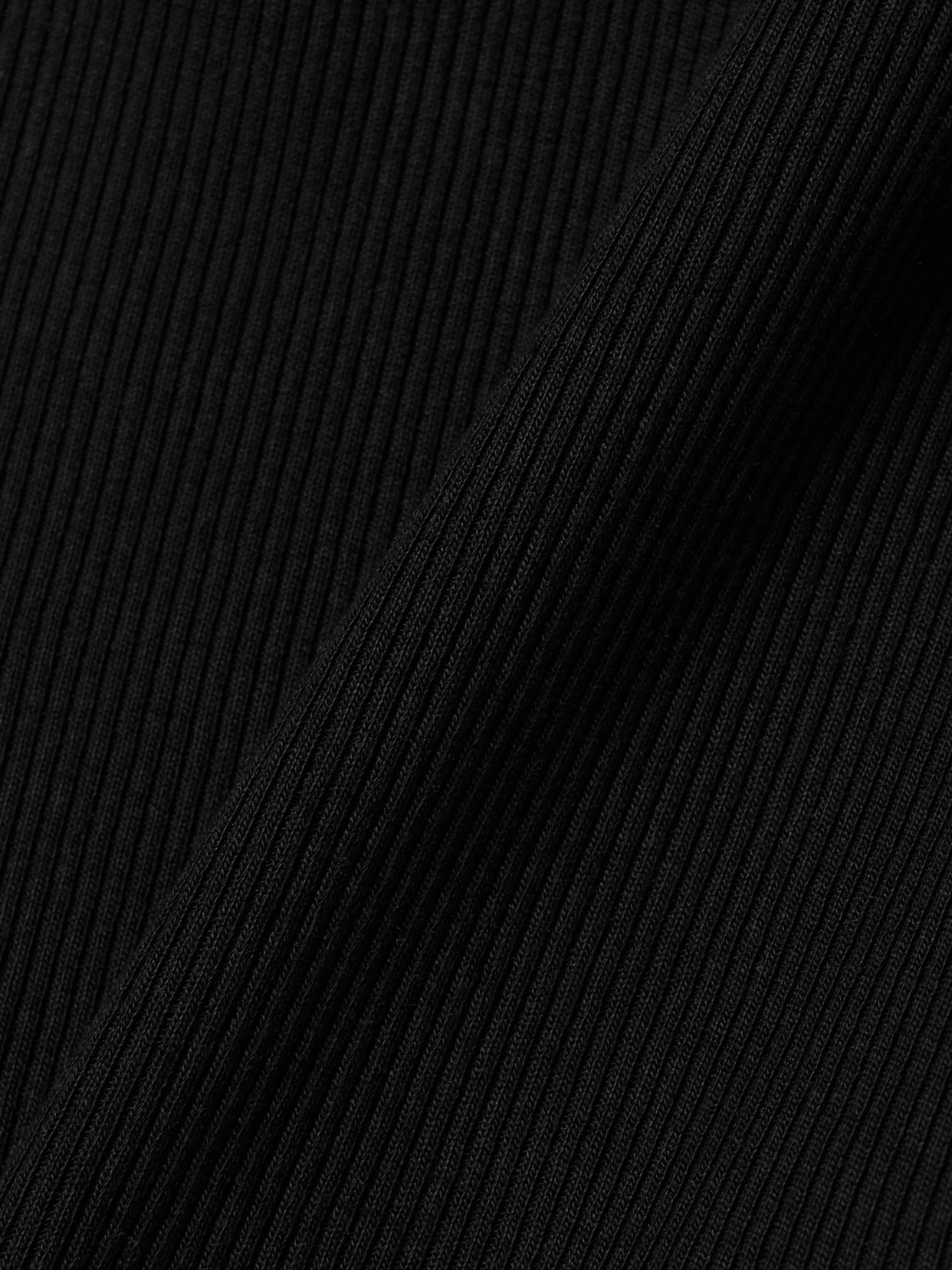 Agolde Jordan Ribbed Stretch-organic Cotton And Tencel™ Lyocell-blend Tank In Black