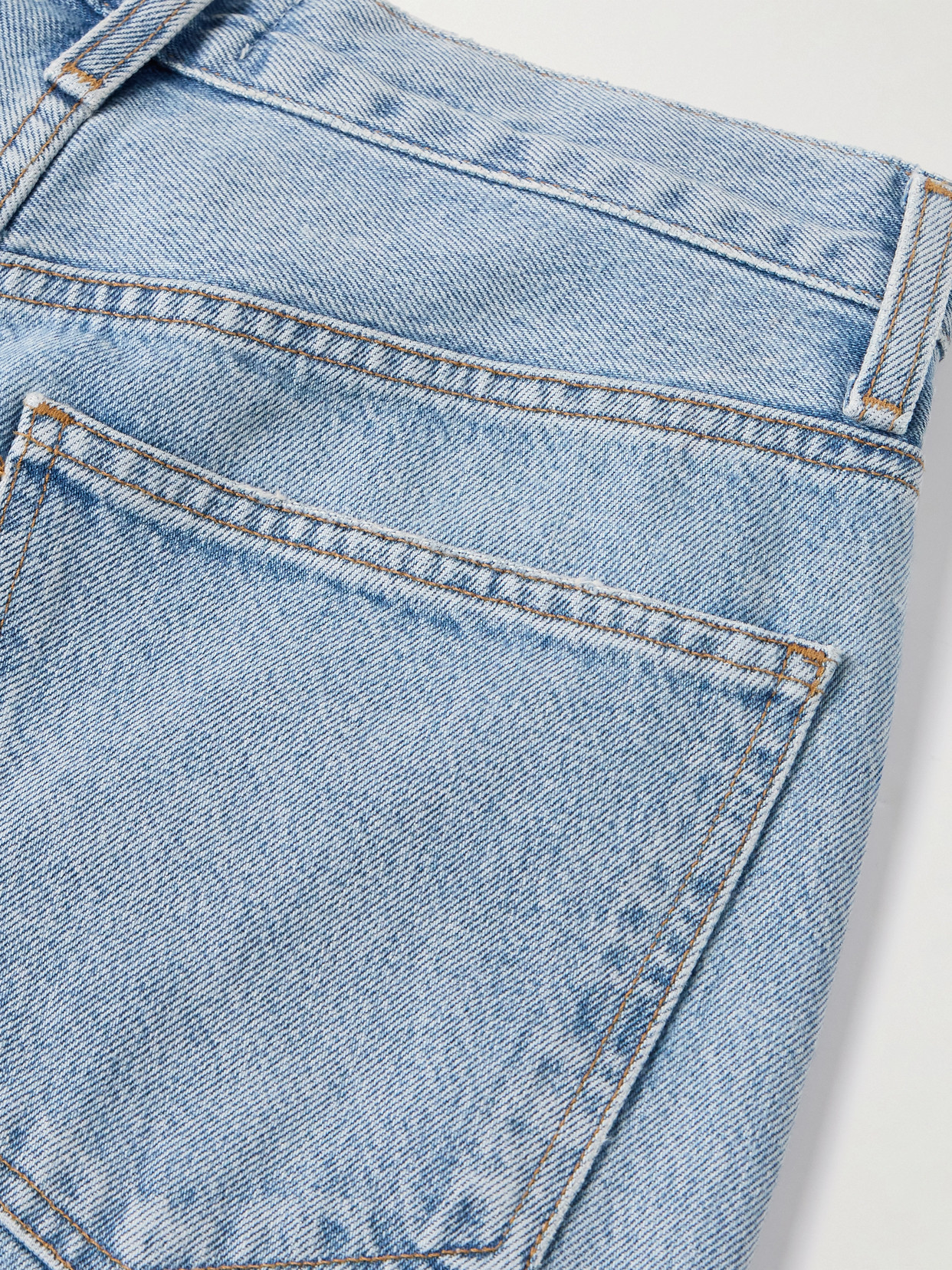 Agolde Henson Mid-rise Straight-leg Jeans In Blue
