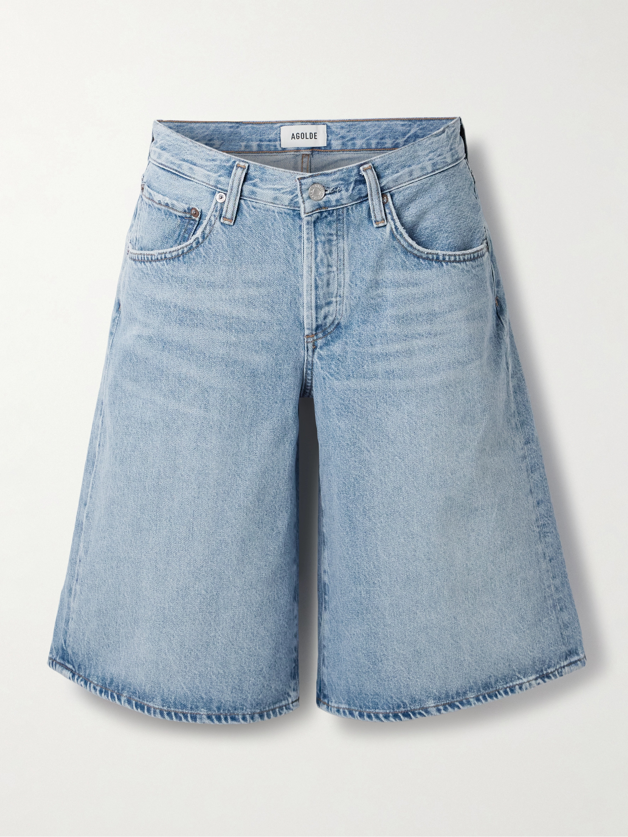 Agolde Baggy V-Waist denim shorts thumbnail
