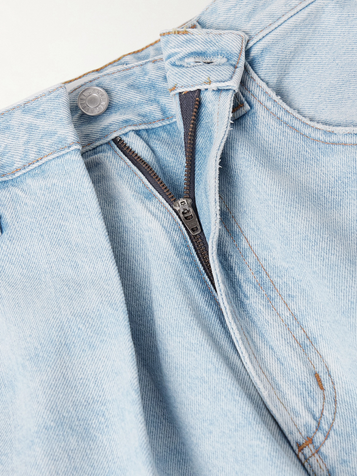 Agolde Vana Draped Low-rise Wide-leg Jeans