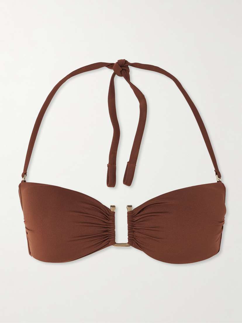 Max Mara — Amelia embellished bikini top
