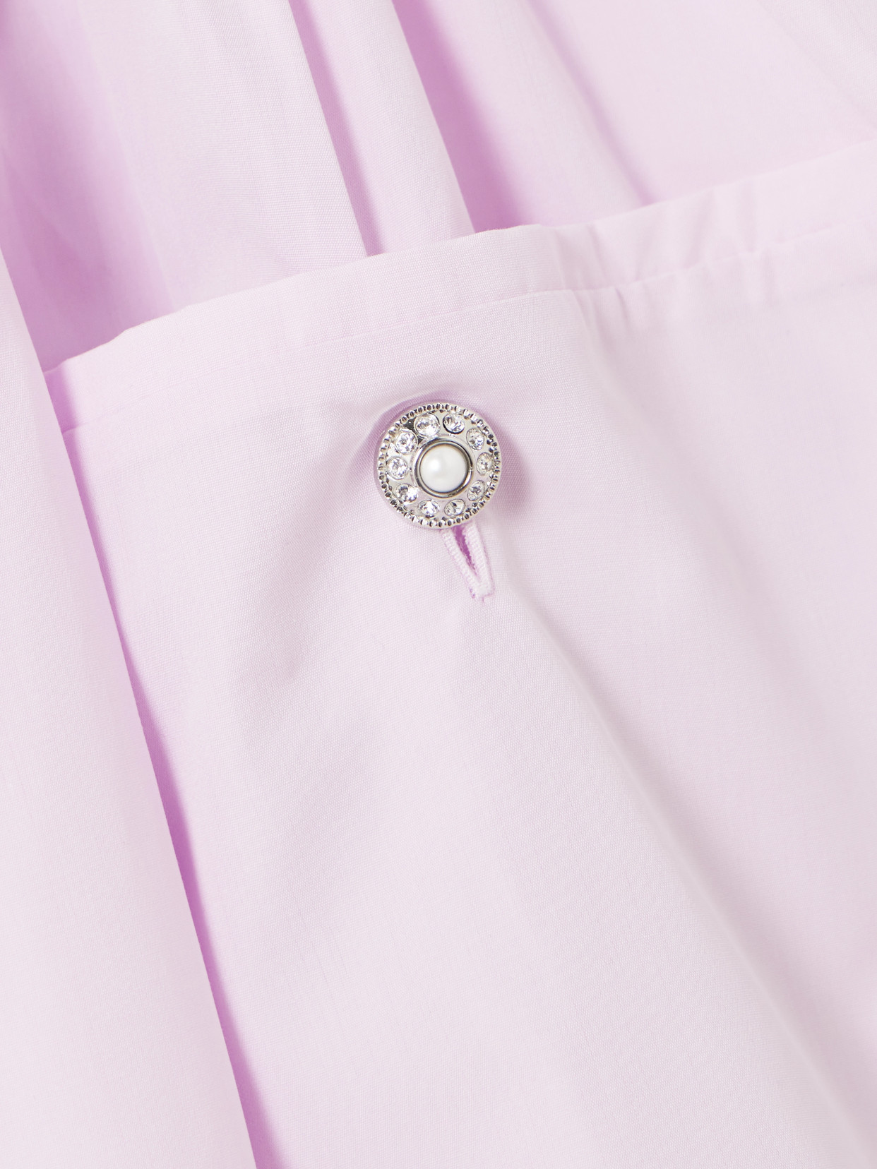 Alessandra Rich Bow-detailed Velvet-trimmed Gathered Cotton-poplin Midi Dress In Purple