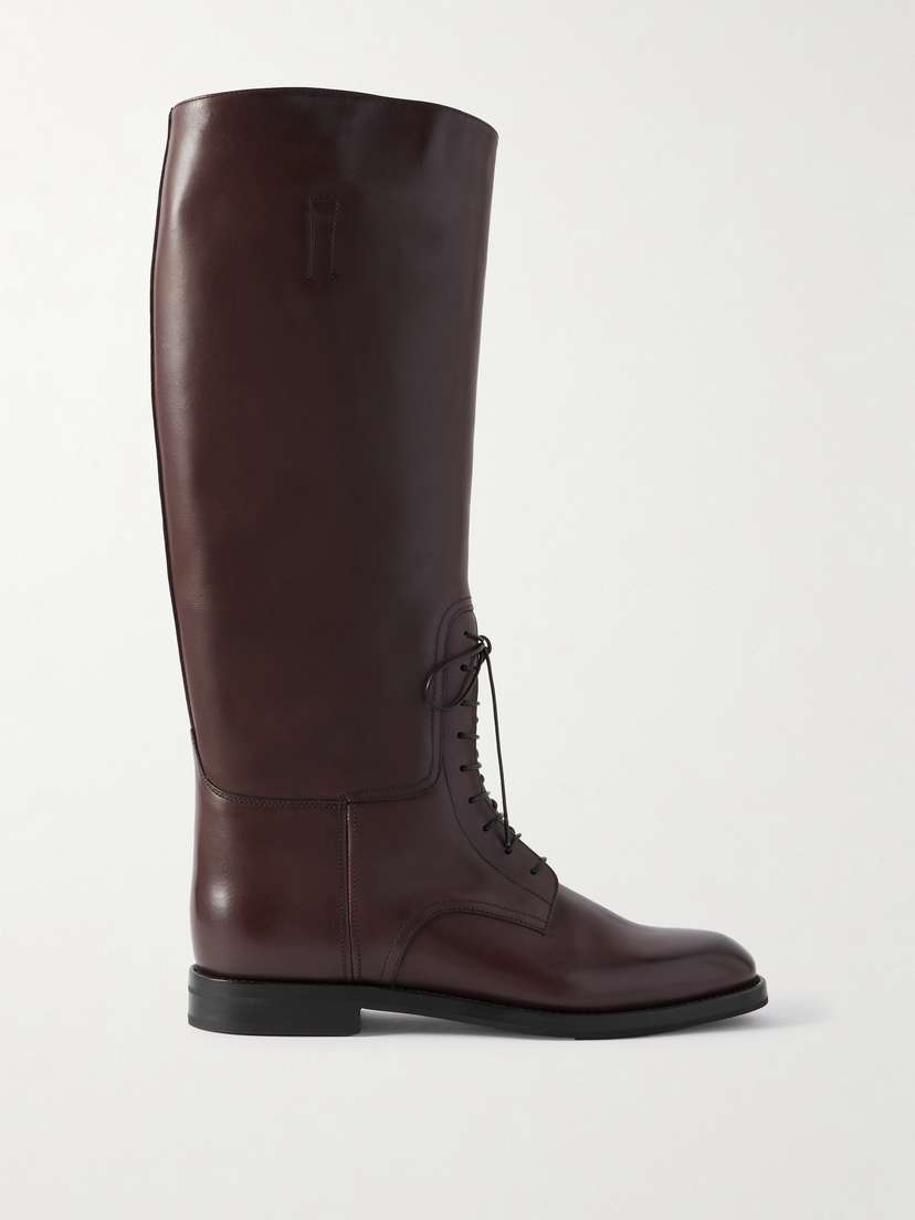 Church's Leather Lace-up Knee Boots