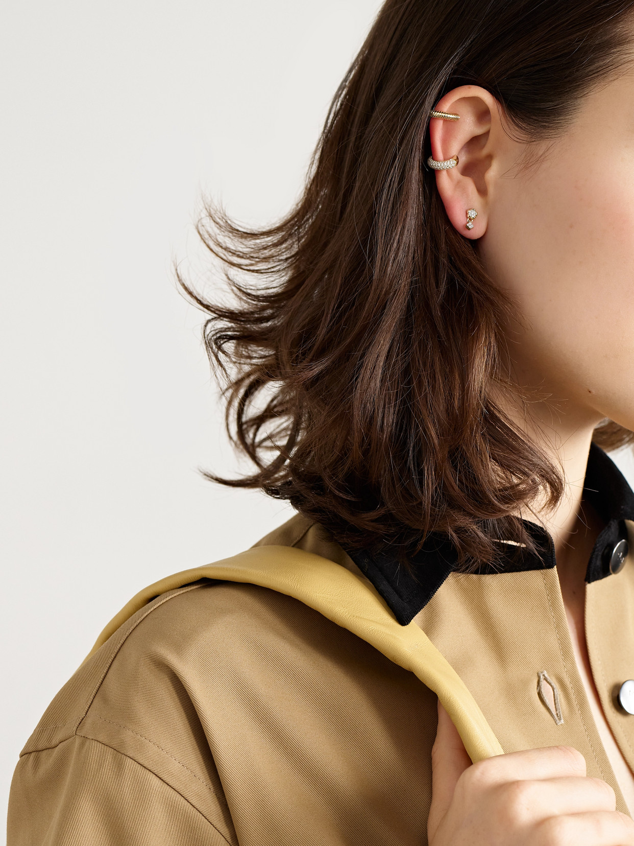 Stone And Strand Demi 14-karat Gold Ear Cuff