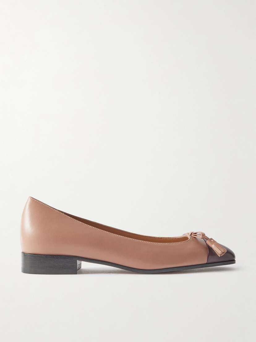 Valentino Garavani Ballerina Two-tone Leather Flats