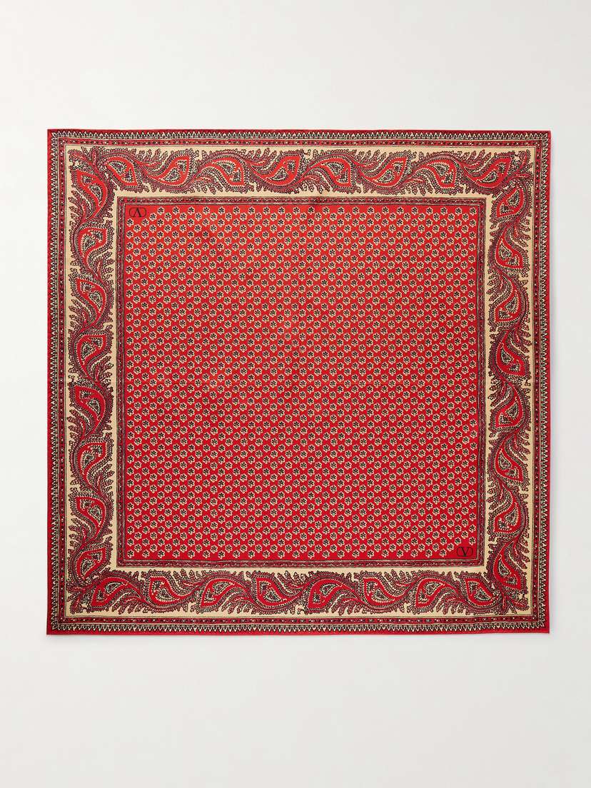 Valentino Garavani Printed Silk-twill Scarf