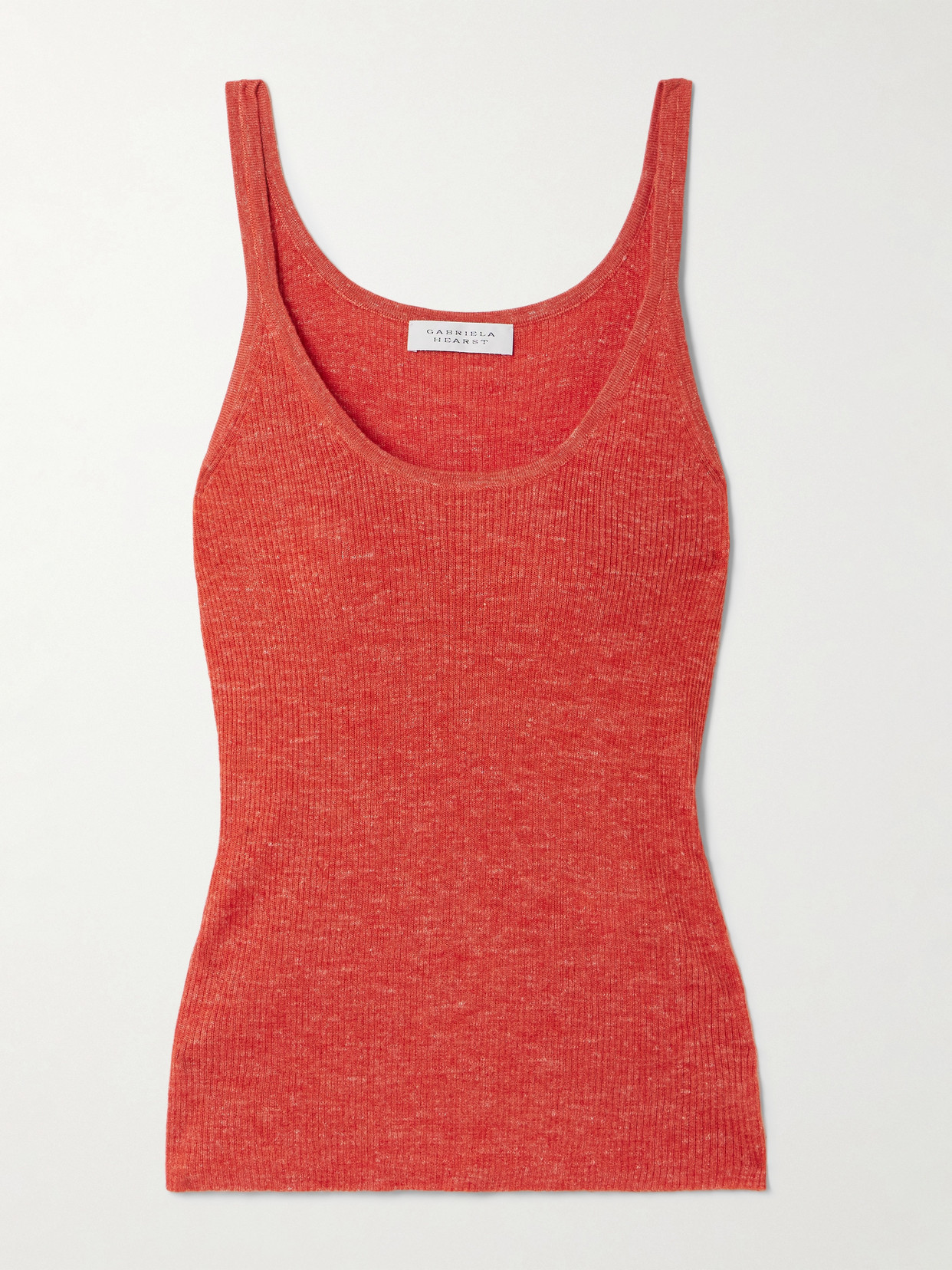 Gabriela Hearst Cinxia Ribbed Cashmere, Silk And Hemp-blend Tank