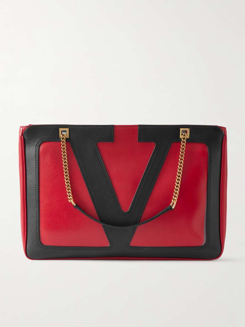 Valentino Garavani Viva Superstar Medium Two-tone Leather Shoulder Bag