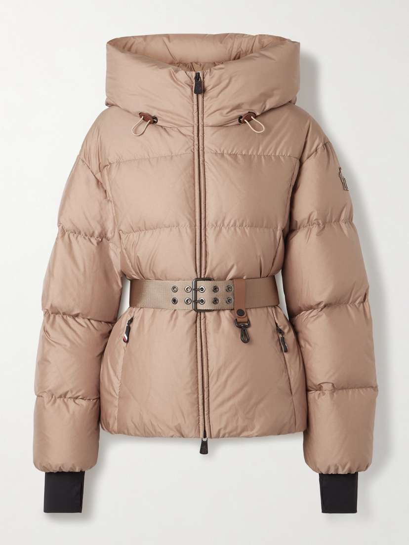 Moncler Grenoble Nisene Hooded Belted Quilted Ripstop Down Ski Jacket