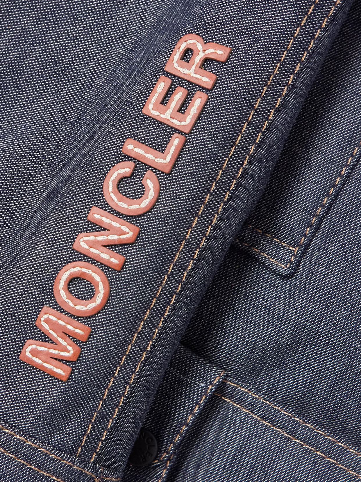 Grenoble - Yunque Shearling-Trimmed Denim Down Jacket