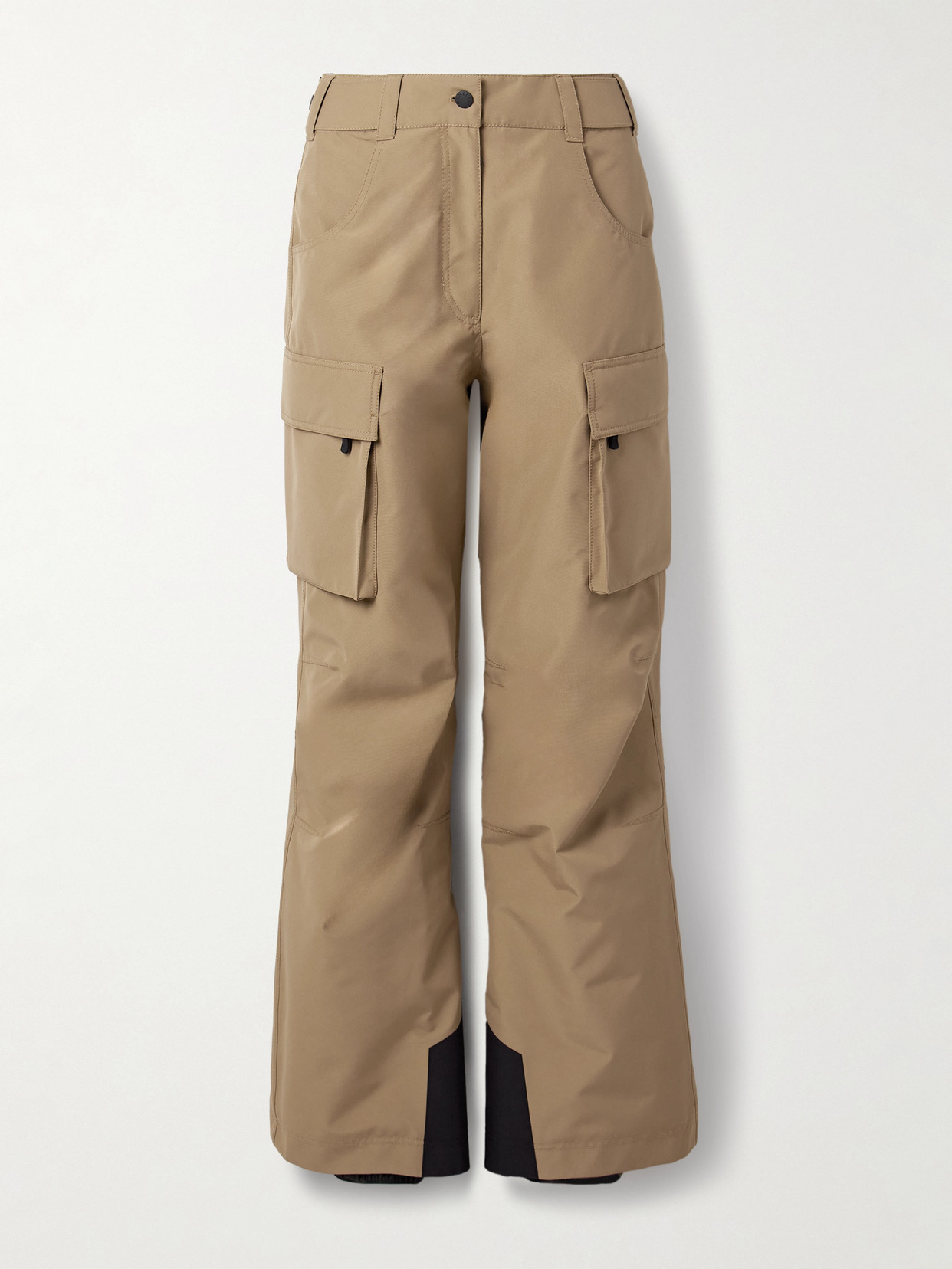 Moncler Wide-leg Ski Pants In Brown