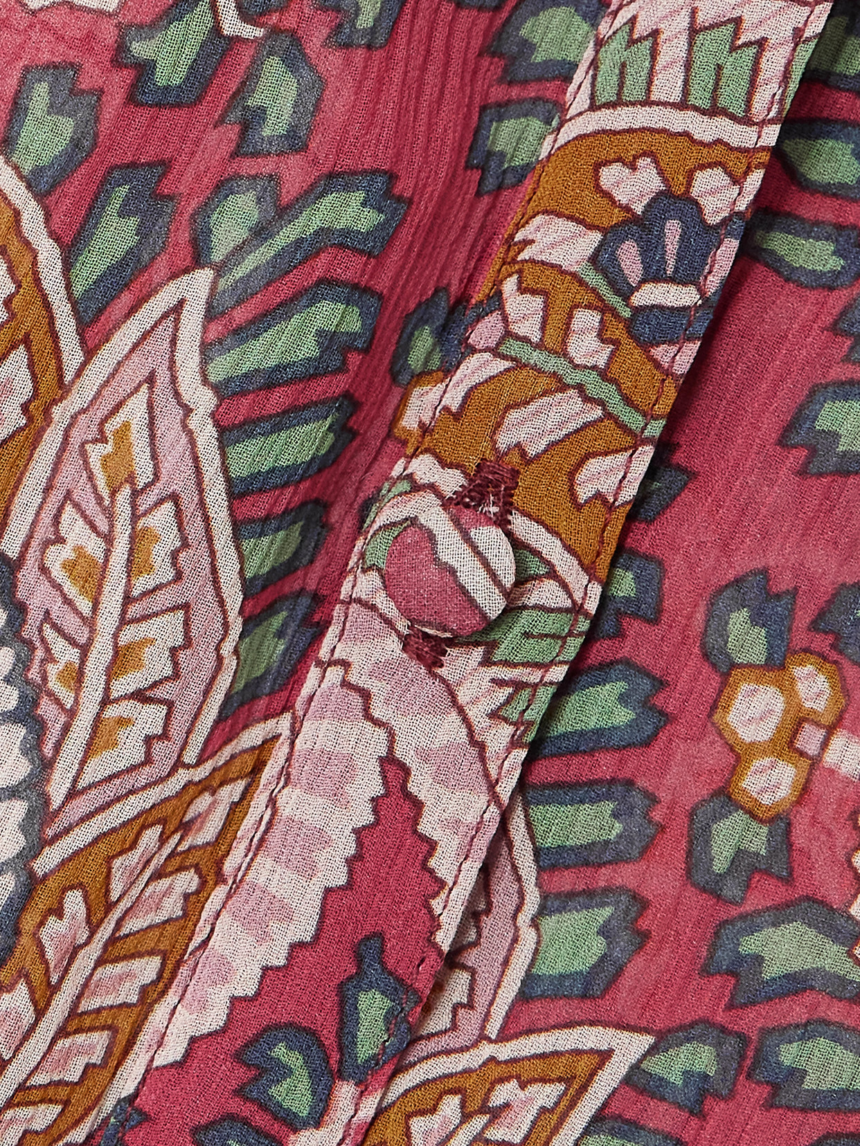 Paisley-Print Silk-Crepon Shirt