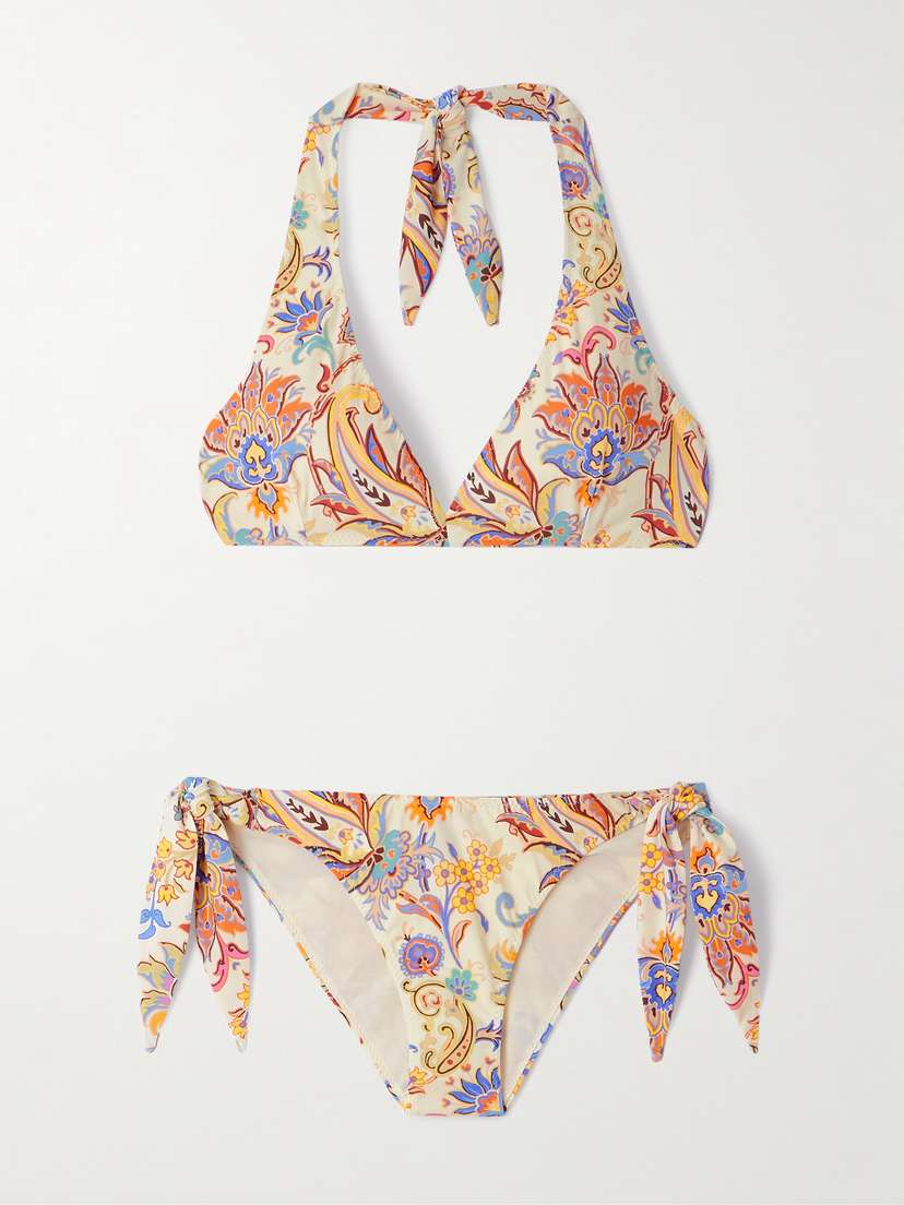 Etro Halterneck Printed Bikini