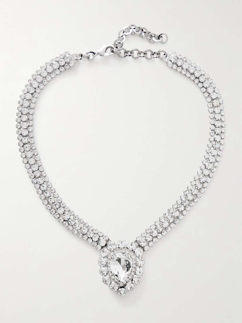 Alessandra Rich tone Crystal Necklace