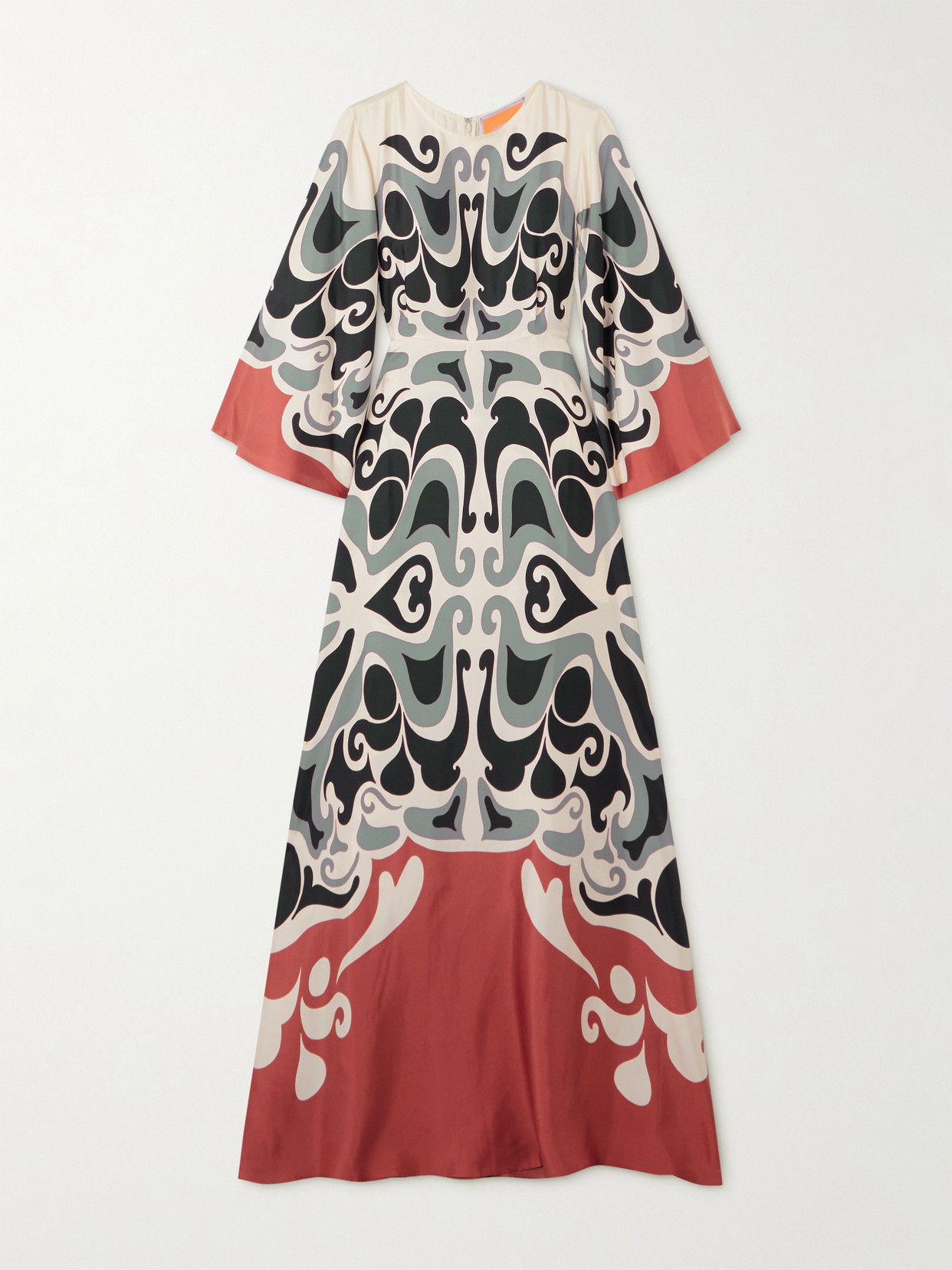 La Doublej Silk-twill Maxi Dress