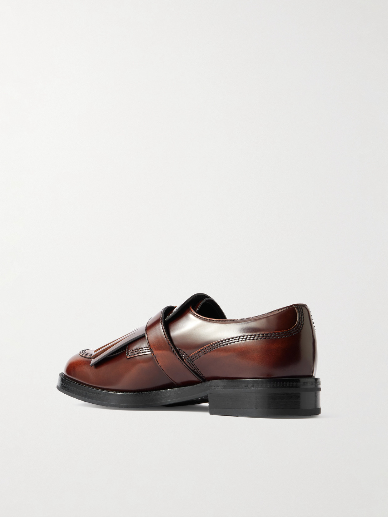 Church's Piper Fringed Glossed-leather Brogues In Brown