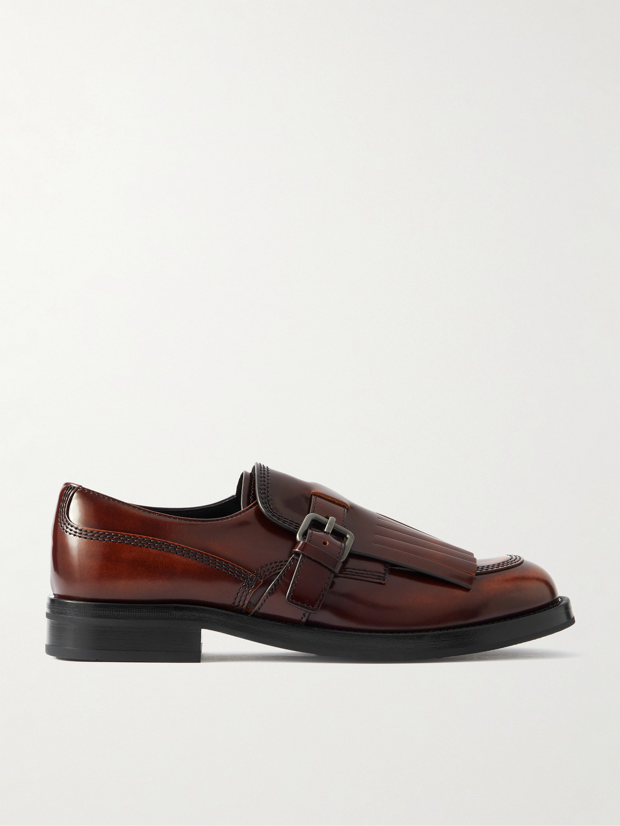 Church's Piper Fringed Glossed-leather Brogues In Brown