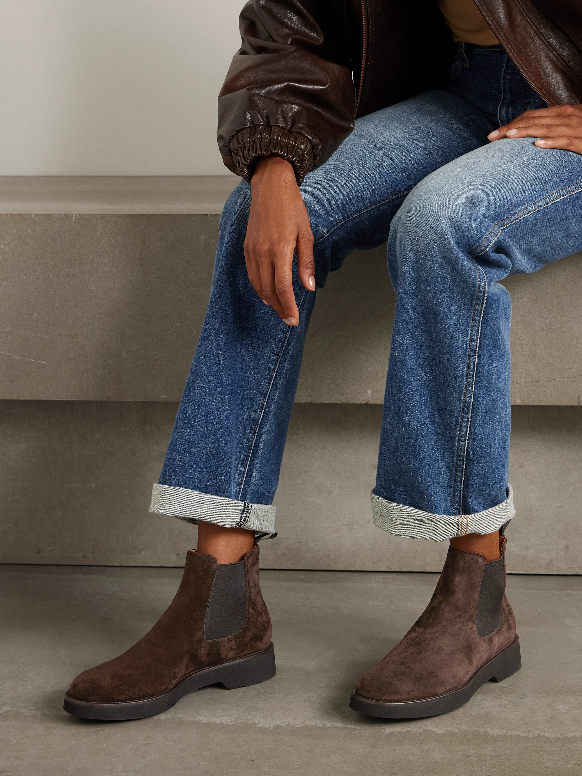 CHURCH'S Monmouth suede Chelsea boots