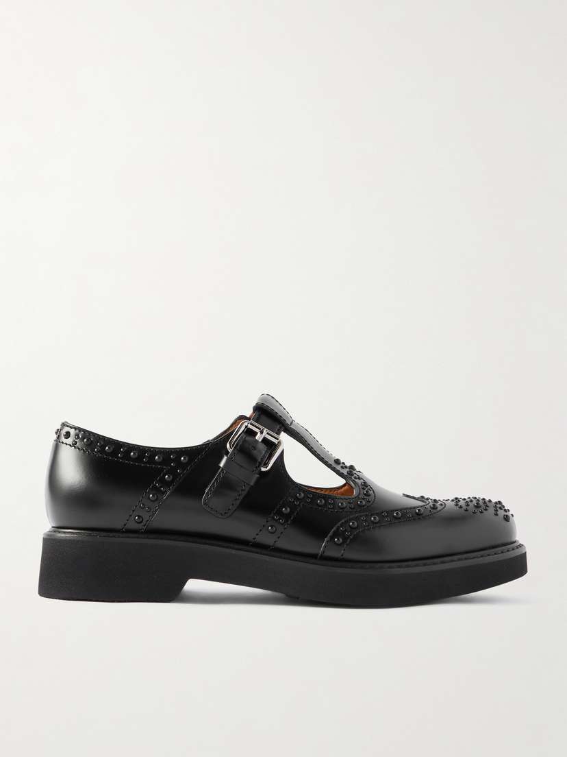 Church's Odette Studded Leather Mary Jane Brogues