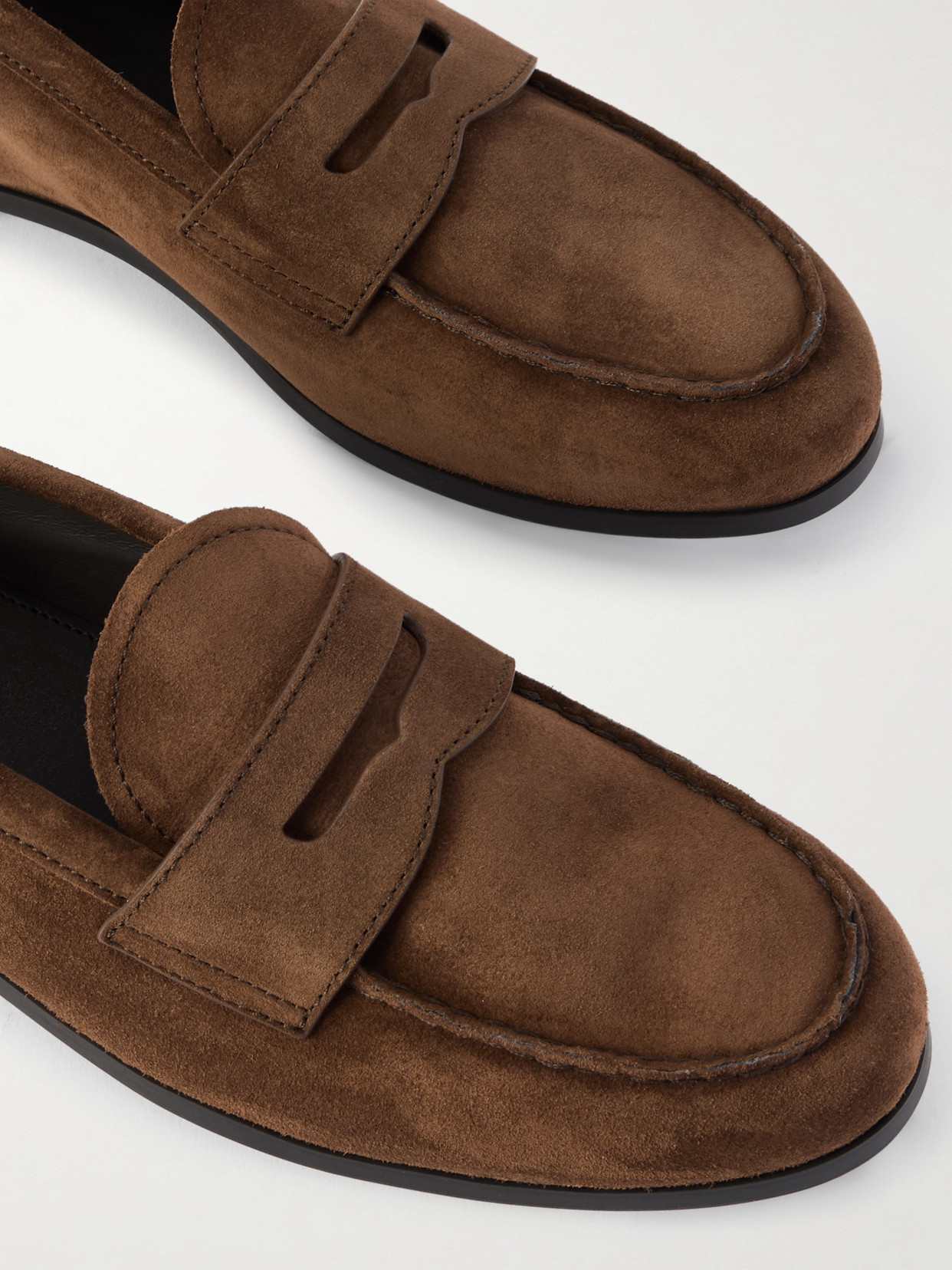 Church's Natalie Suede Penny Loafers In Brown