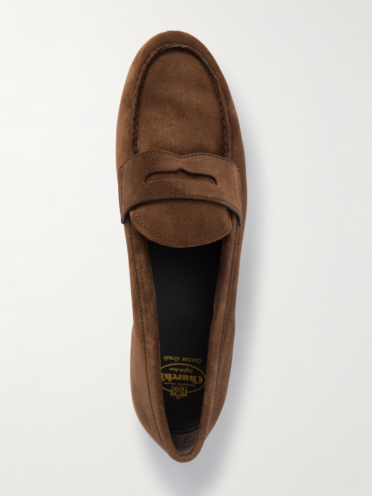 Church's Natalie Suede Penny Loafers In Brown