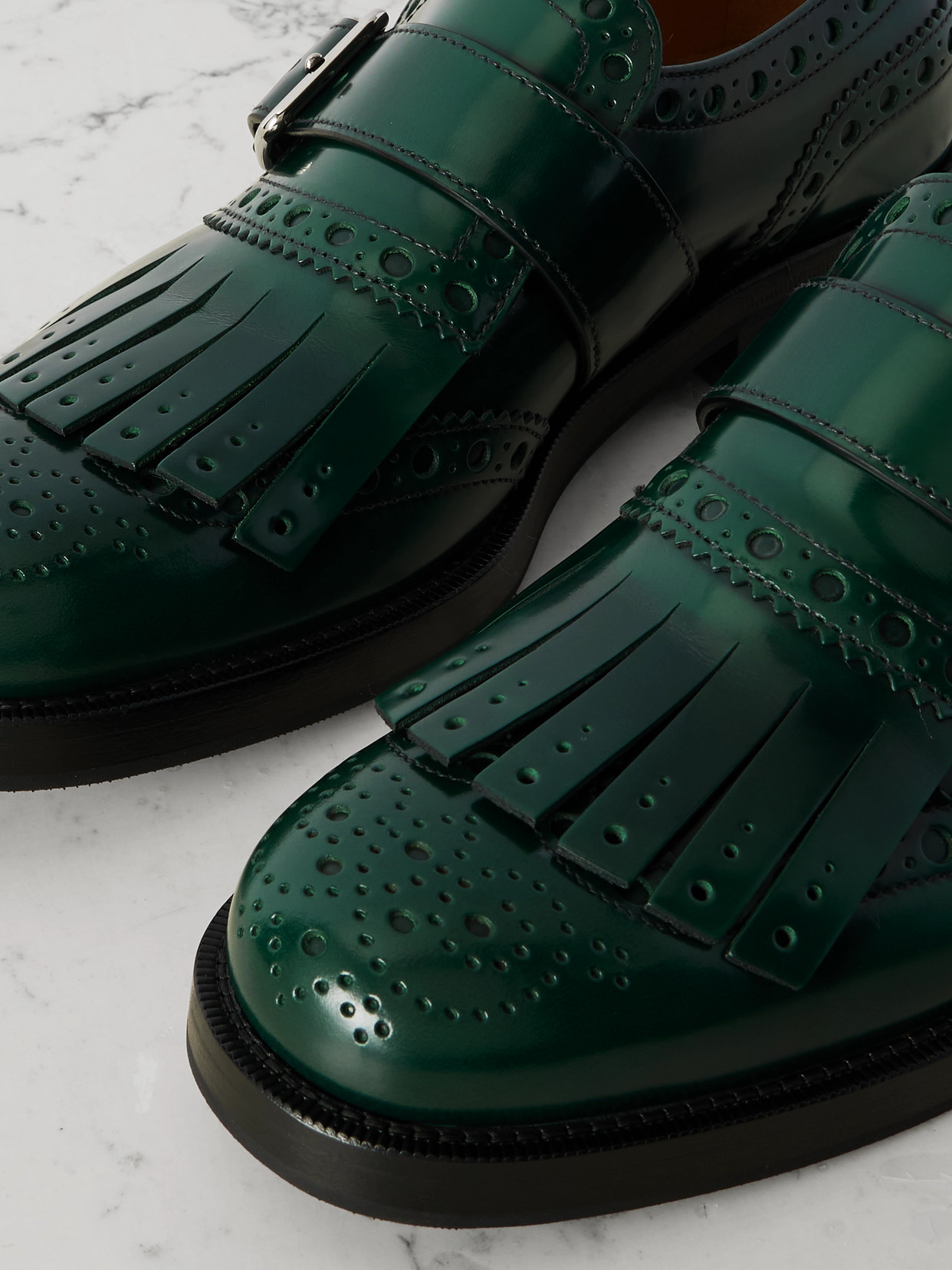 Church's Lace Up Shoes With Brogue And Fringe Detail In Multi