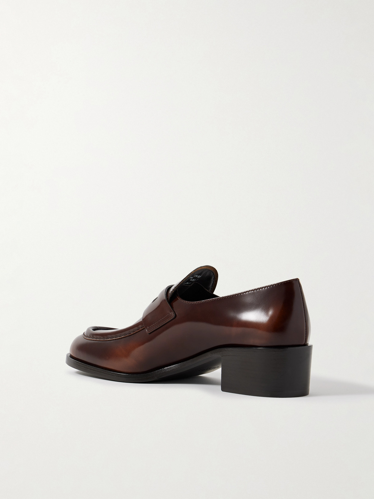 Church's Prudence Glossed-leather Loafers In Brown