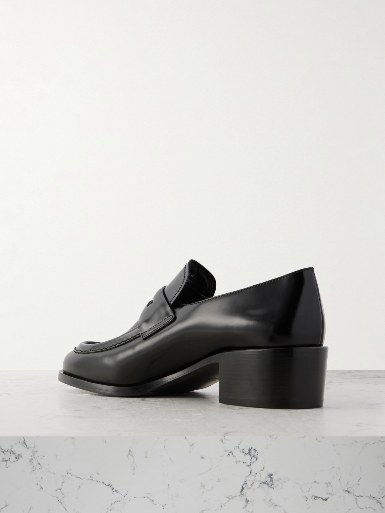 Church's Prudence Glossed-leather Loafers In Black