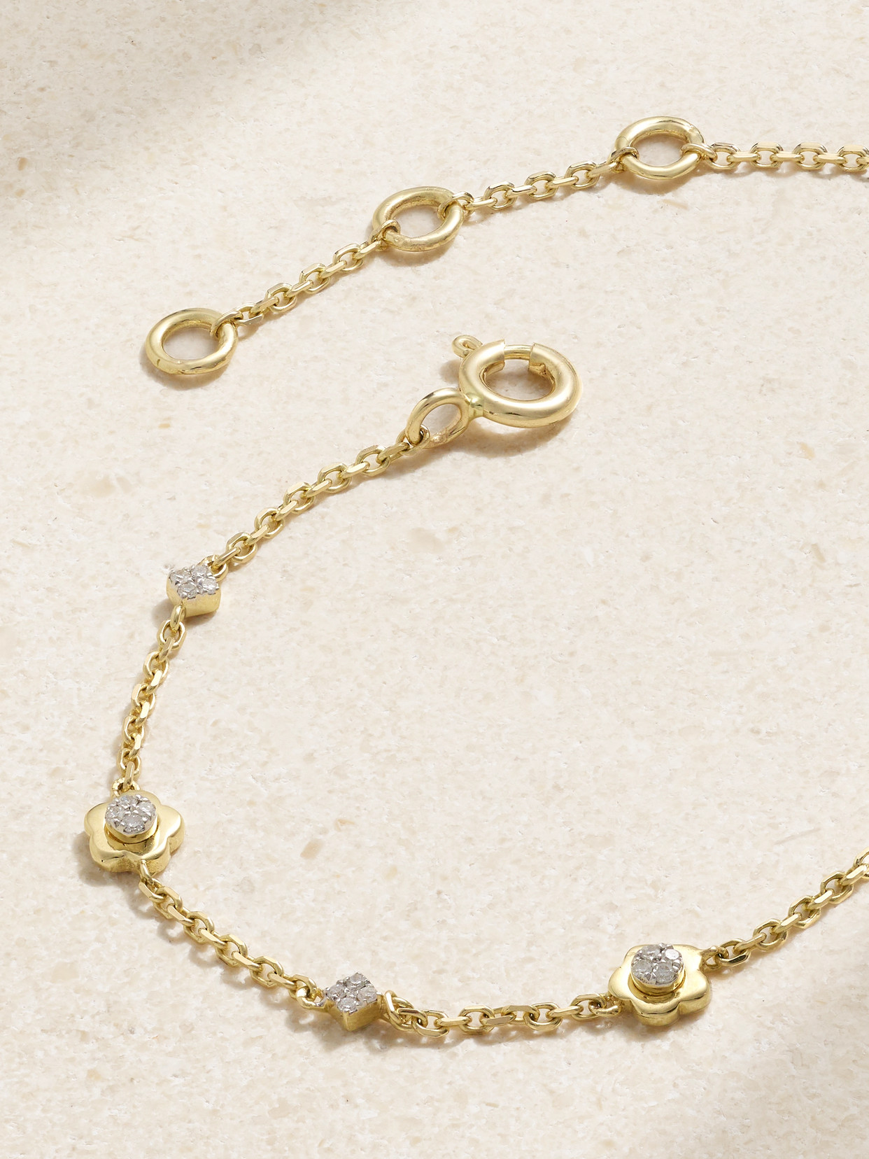 Shop Stone And Strand Crosby 14-karat Gold Diamond Bracelet