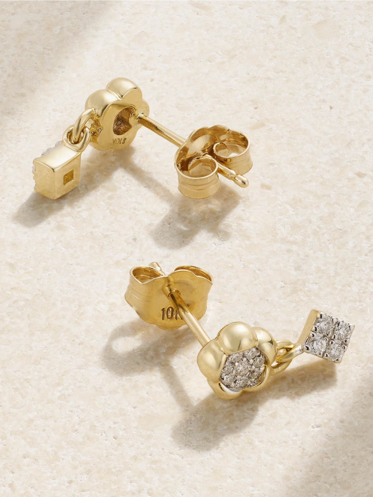 Stone And Strand Richie 10-karat Gold Diamond Earrings