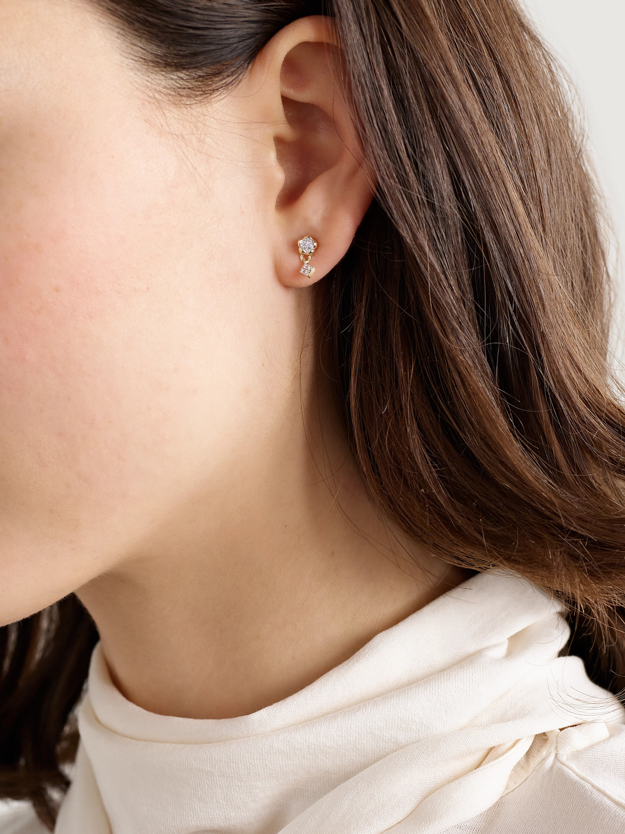 Stone And Strand Richie 10-karat Gold Diamond Earrings