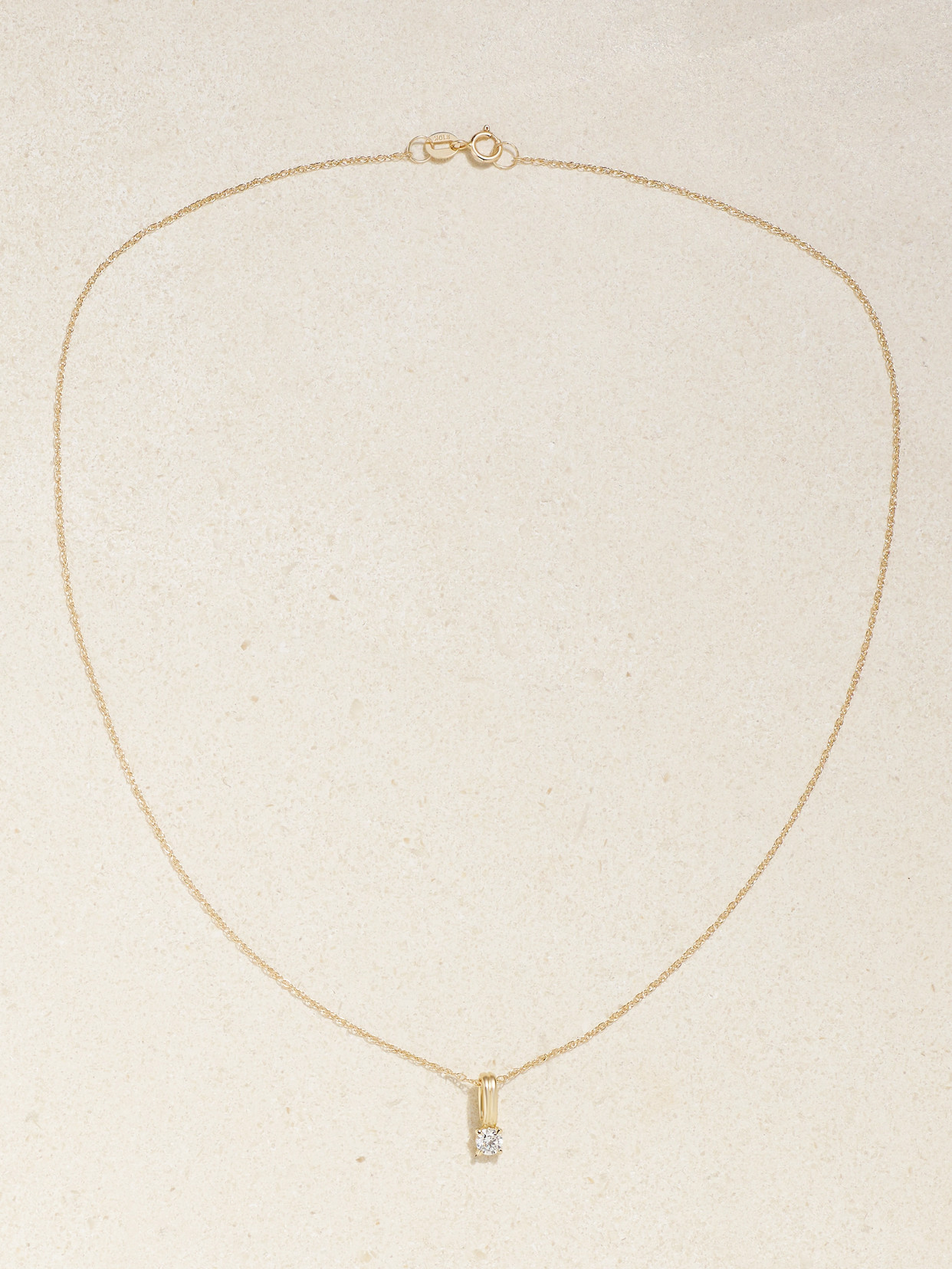 Stone And Strand Flow 14-karat Gold Diamond Necklace