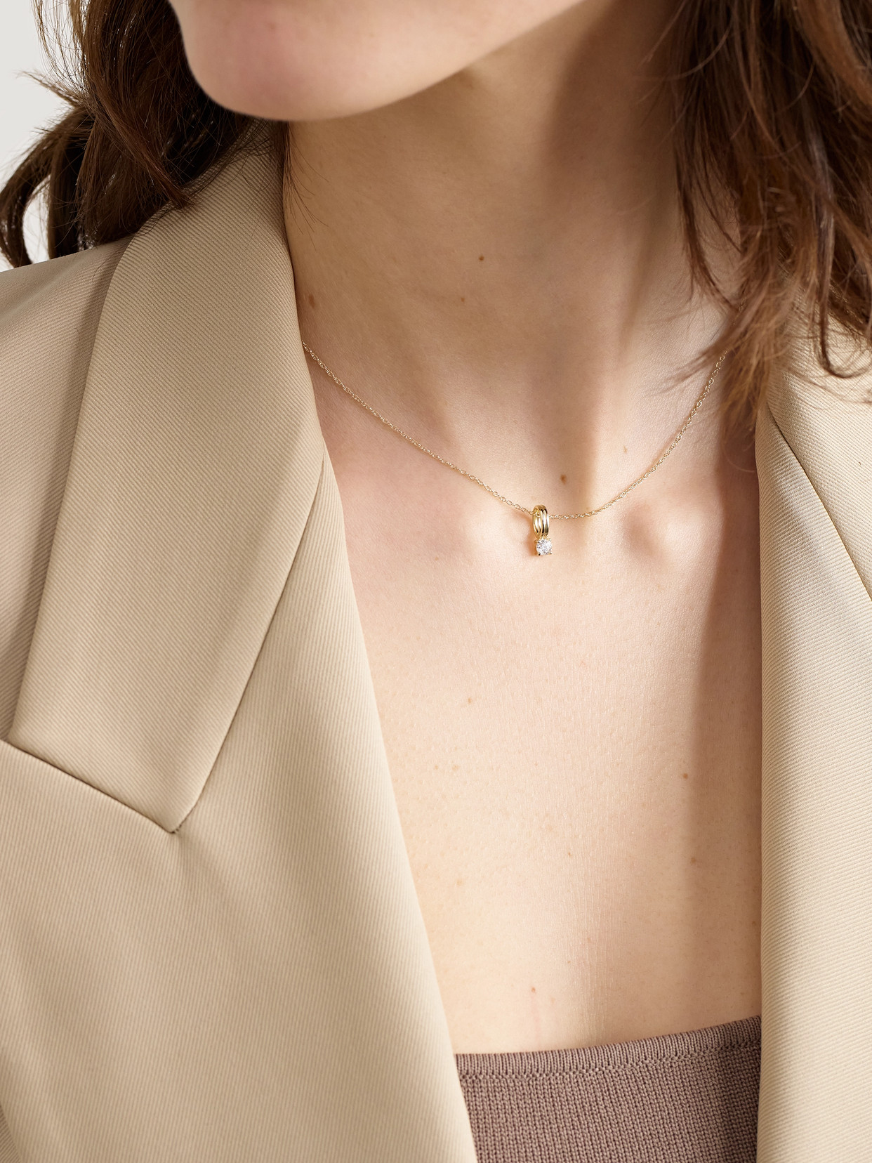 Stone And Strand Flow 14-karat Gold Diamond Necklace