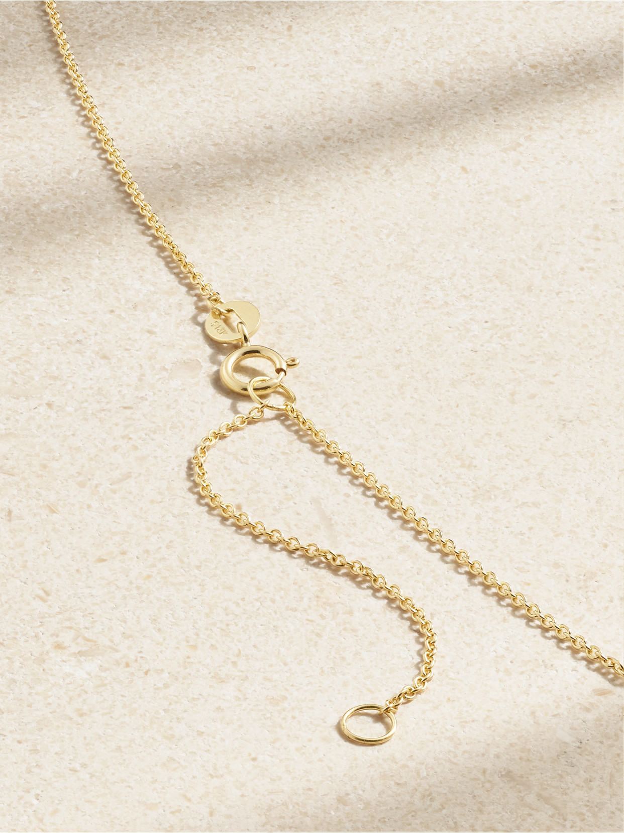 Shop Stone And Strand Flower Child 14-karat Gold Chrome Diopside Necklace