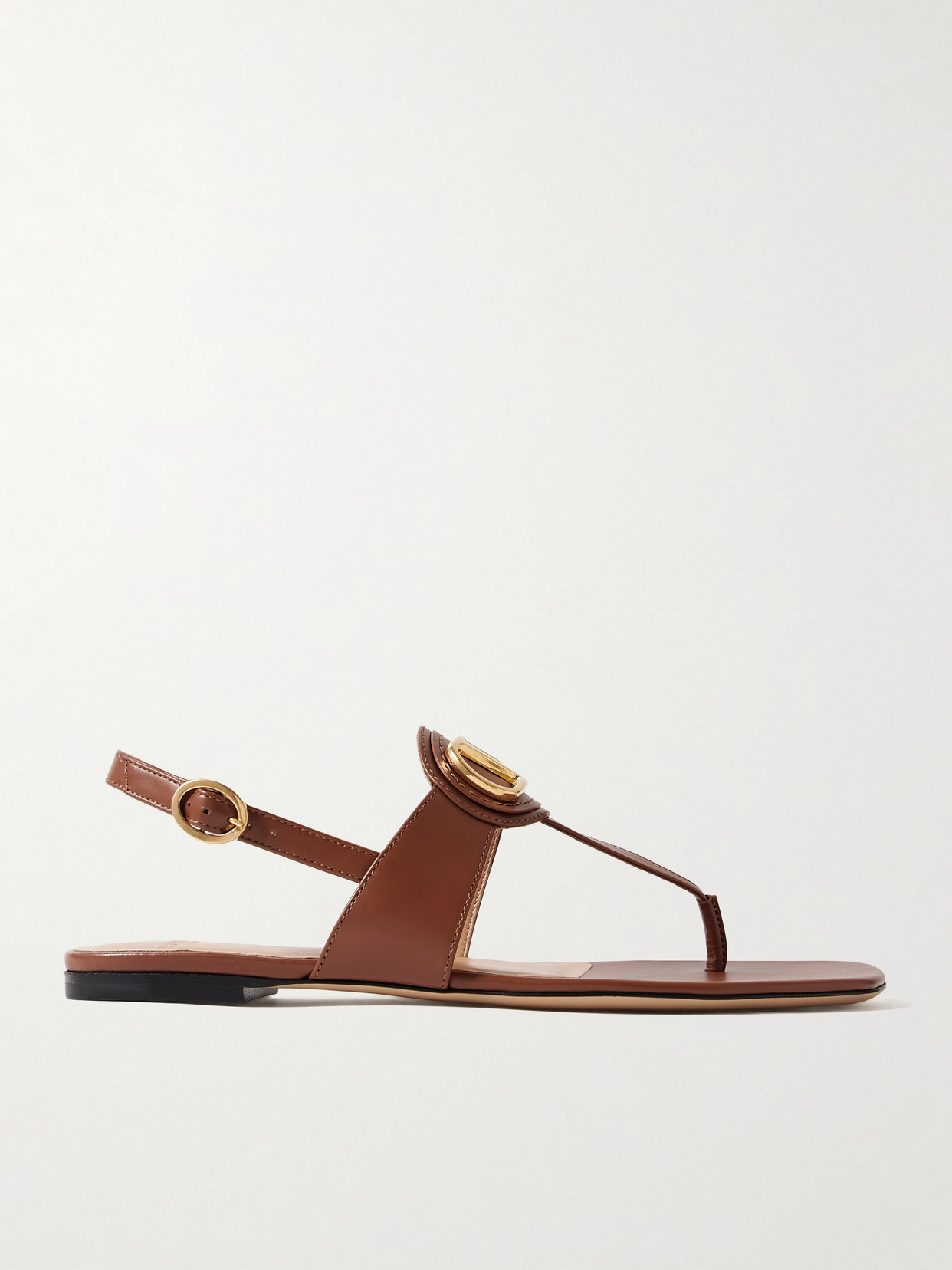 Valentino Garavani Vlogo Embellished Leather Sandals