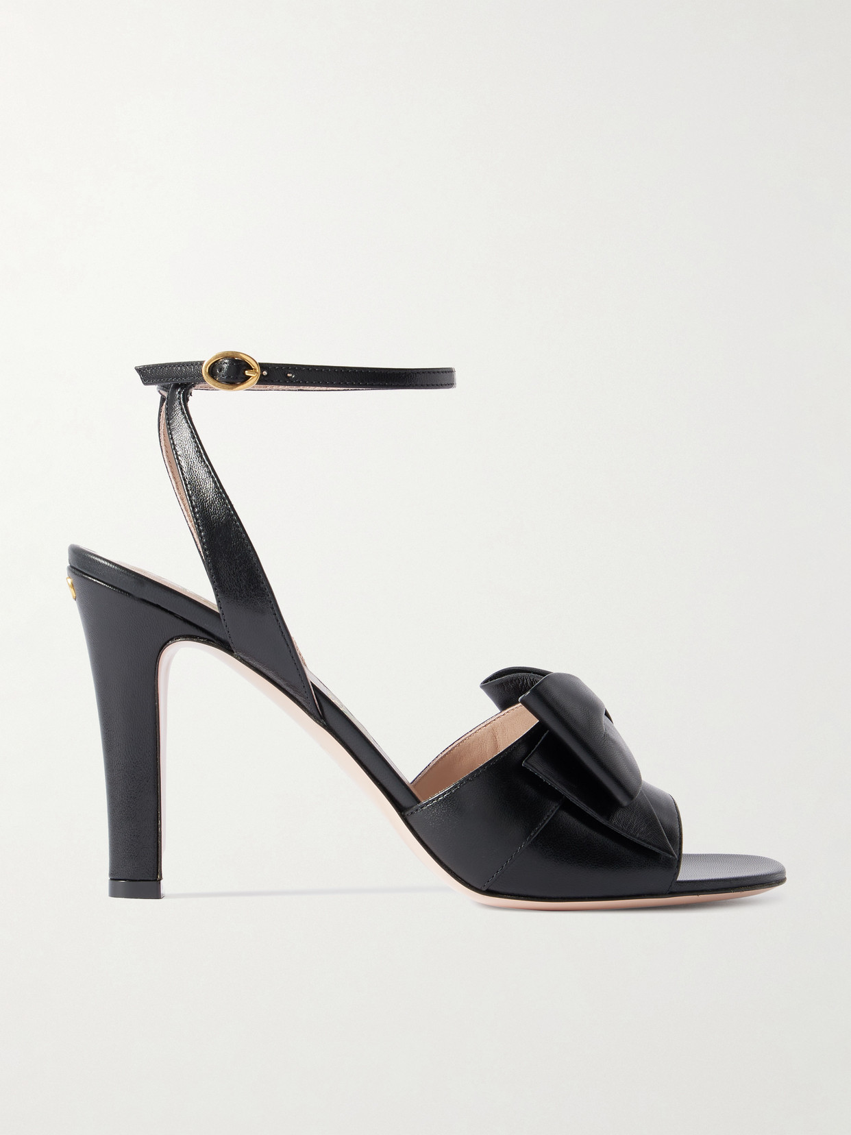 Valentino Garavani - Bowow 95 Bow-detailed Leather Sandals - Black