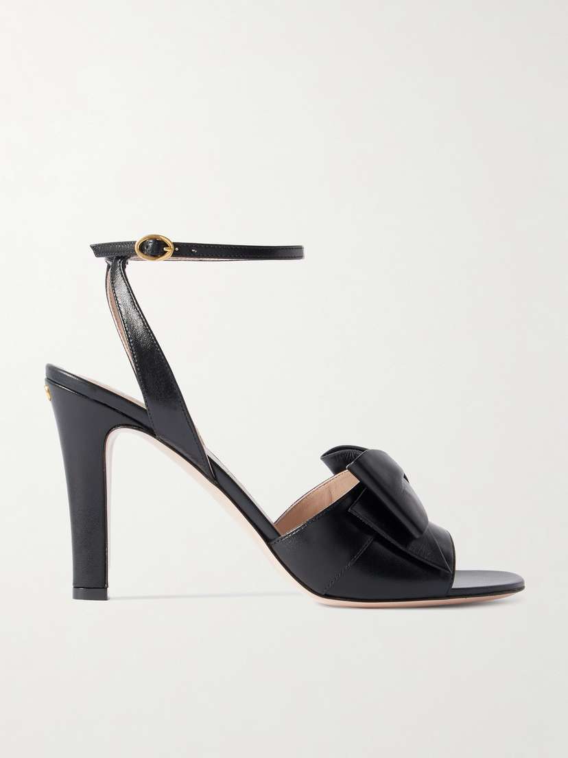 Valentino Garavani Bowow 95 Bow-detailed Leather Sandals