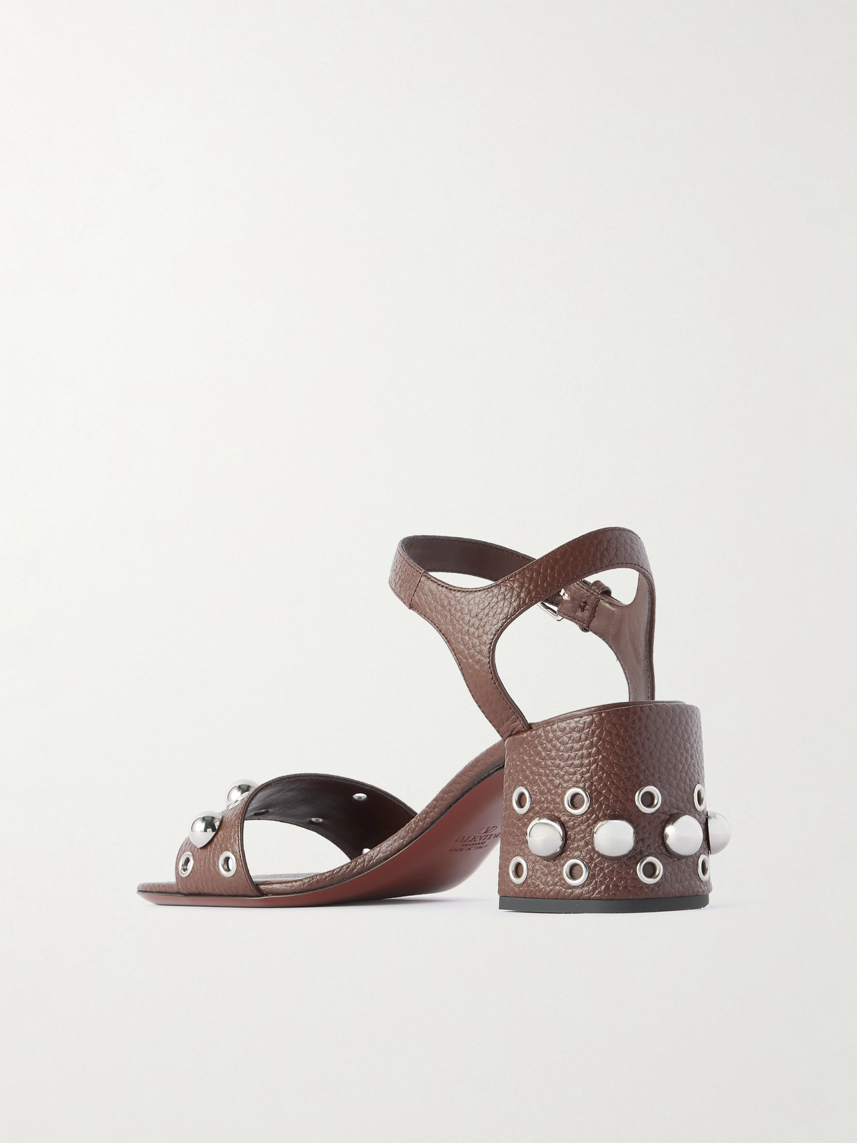 Valentino Nellcôte 60 Embellished Textured-leather Sandals