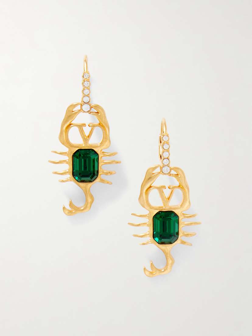 Valentino Garavani tone And Crystal Earrings