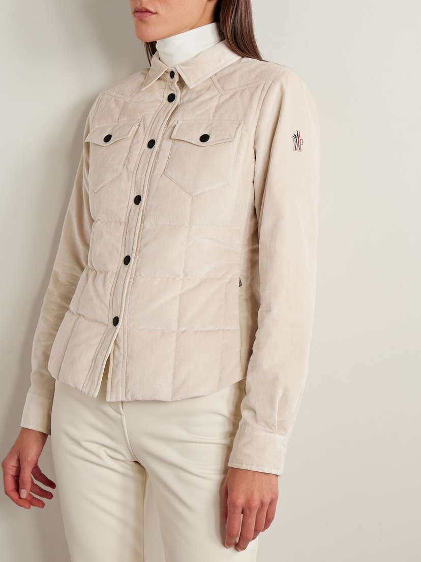 Moncler Grenoble Nangy Quilted Cotton And Modal-blend Corduroy Down Jacket | Thumbnail 3