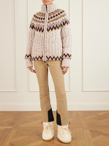 MONCLER GRENOBLE Wool-blend down cardigan