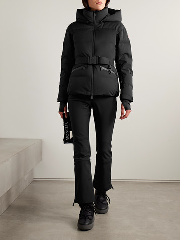 MONCLER GRENOBLE Tolima hooded belted quilted down ski jacket