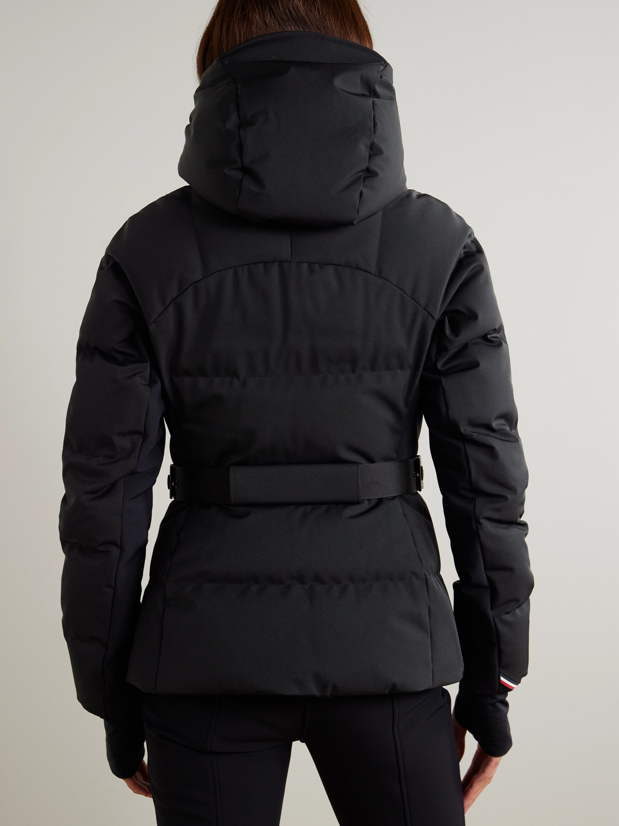 Moncler Guyane Quilted Down Ski Jacket In Black