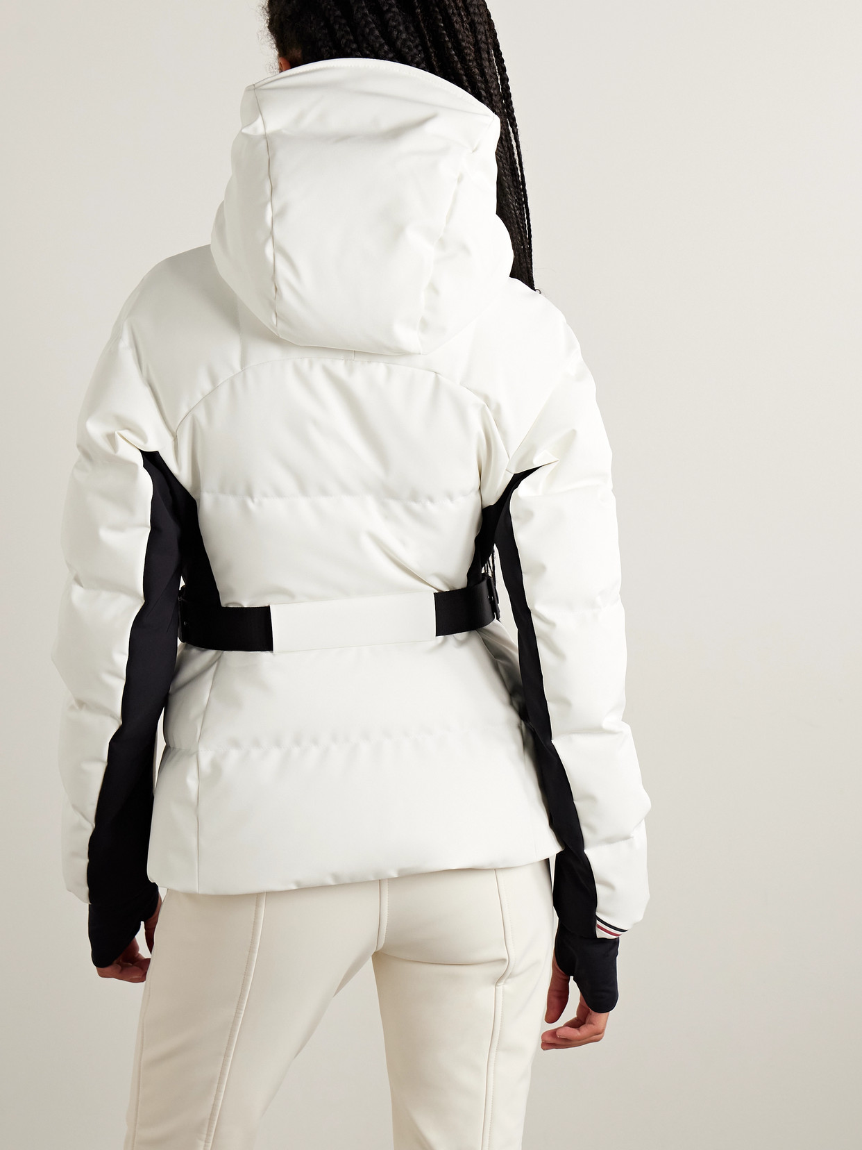 Moncler Guyane Hooded Quilted Down Ski Jacket In Black