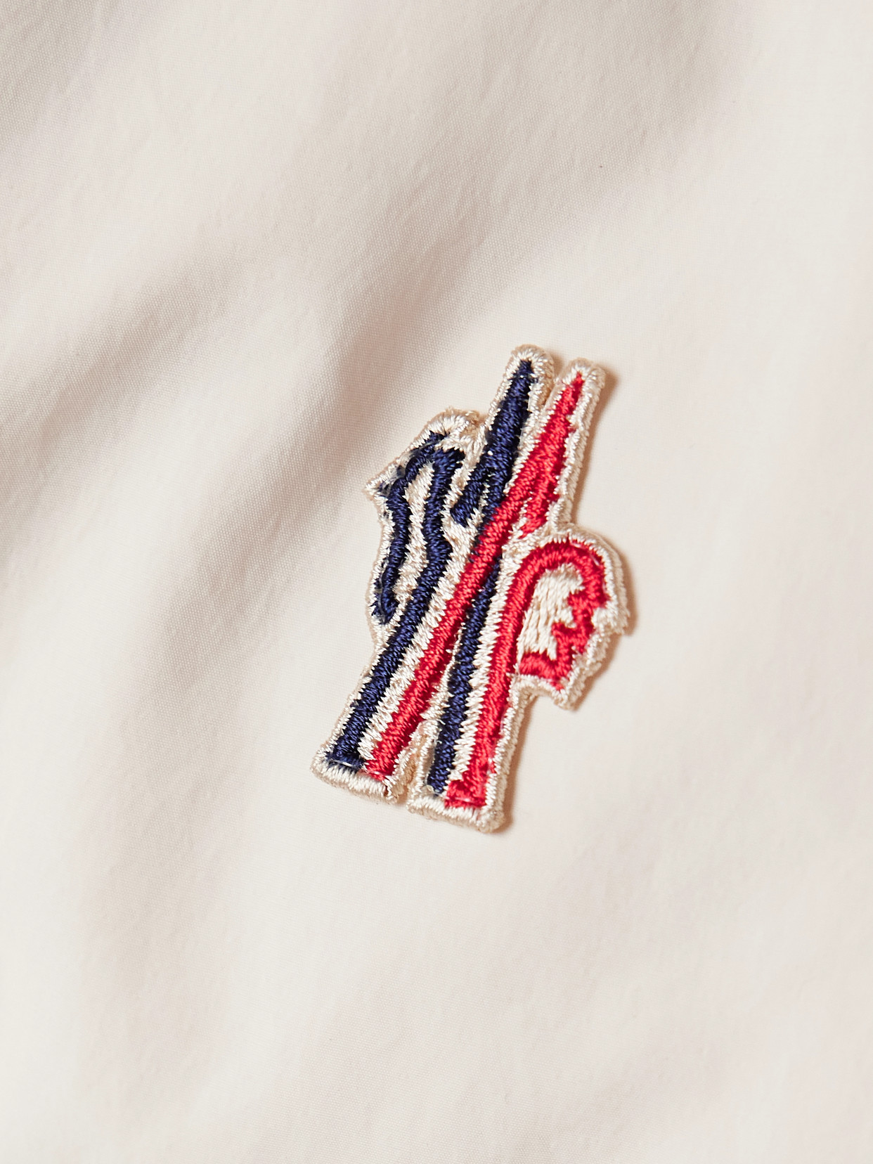 Moncler Jacket With Sleeves In Contrast In White