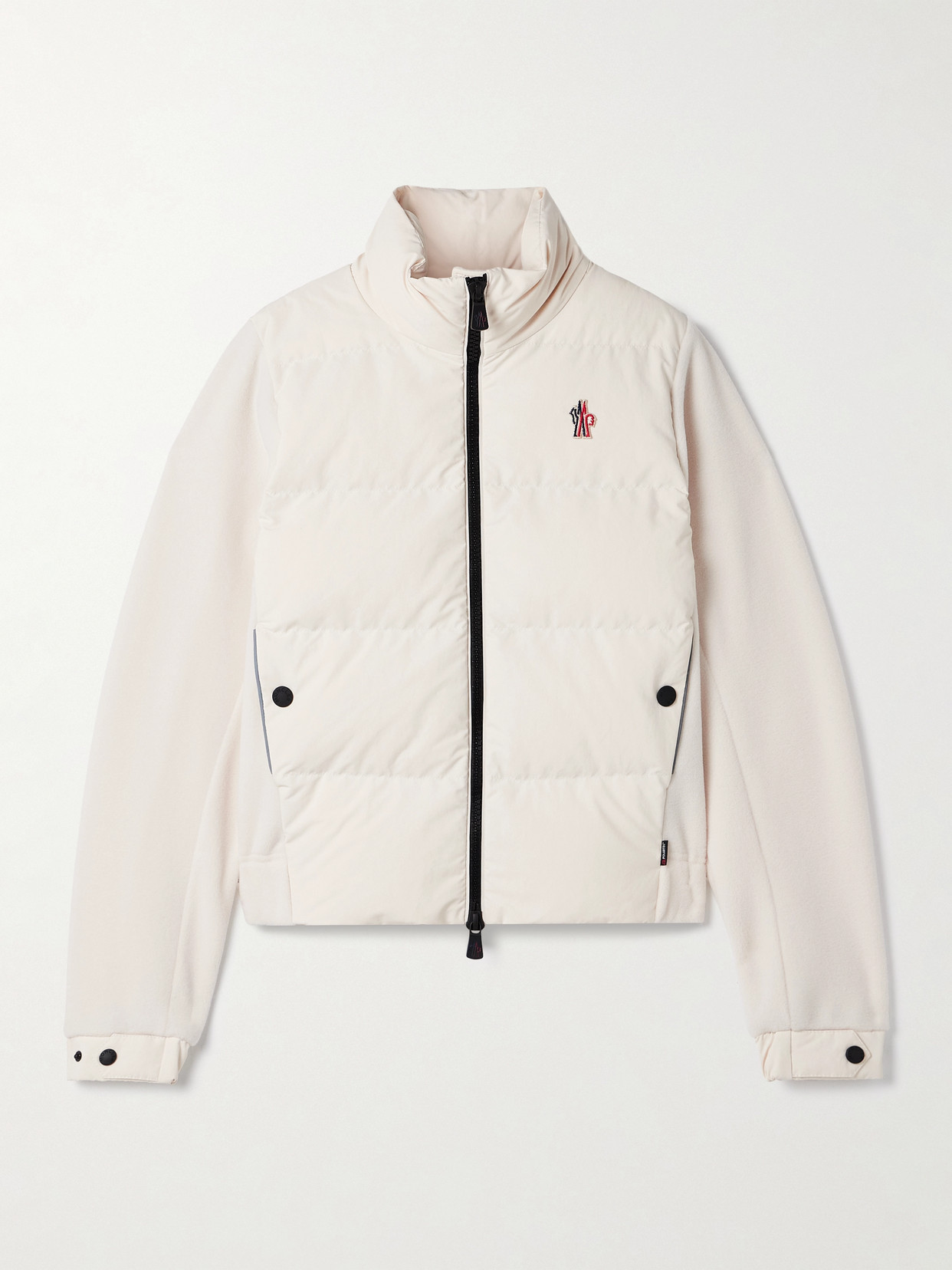 Moncler Quilted Down Jacket In White