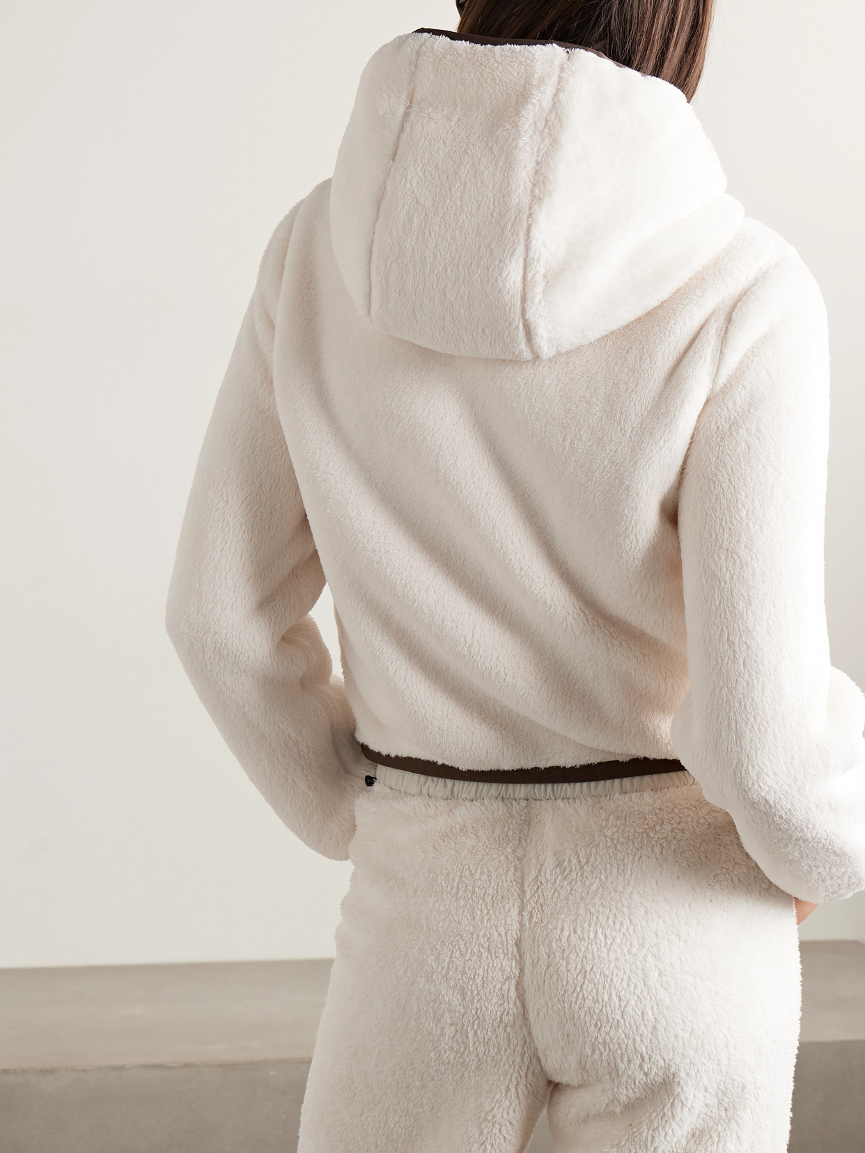 Grenoble - Hooded Quilted Fleece Down Jacket