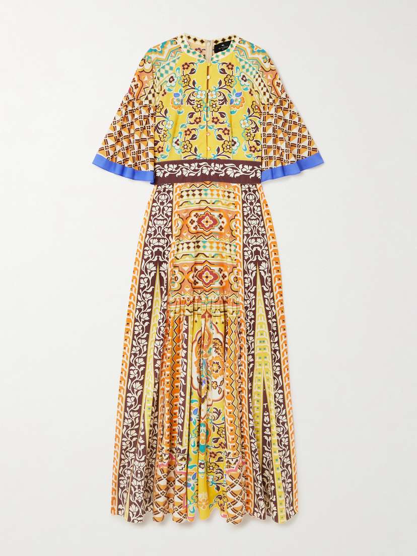 Etro Printed Cotton-blend Maxi Dress
